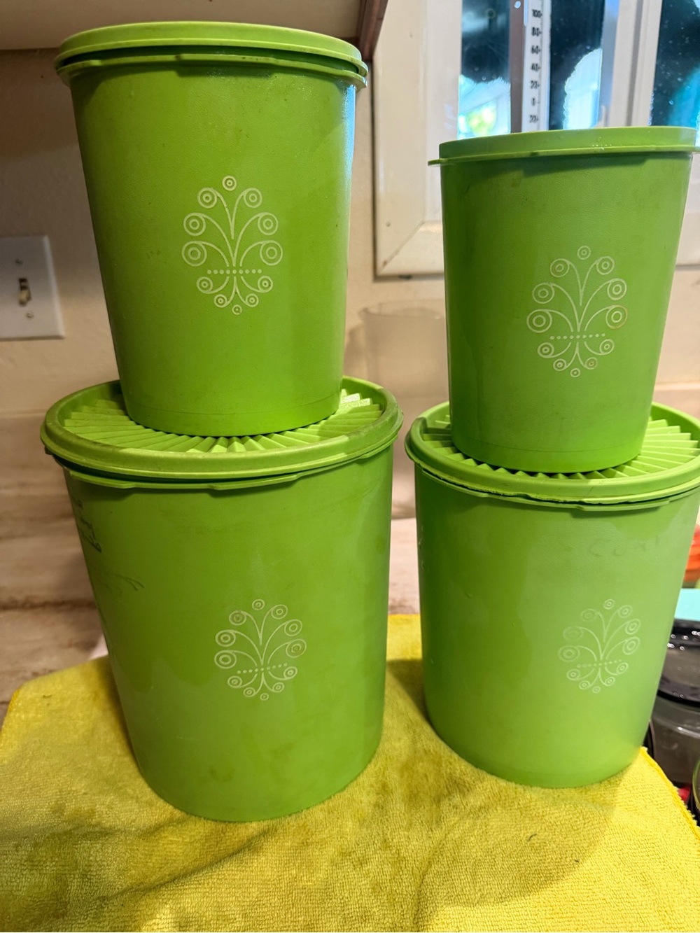 Tupperware canisters